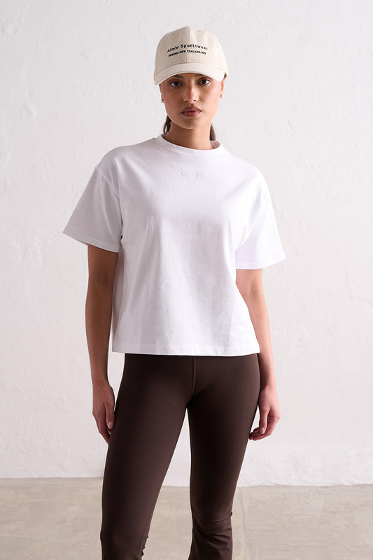 Boxy T-Shirt - White - for kvinde - aim'n - Tops
