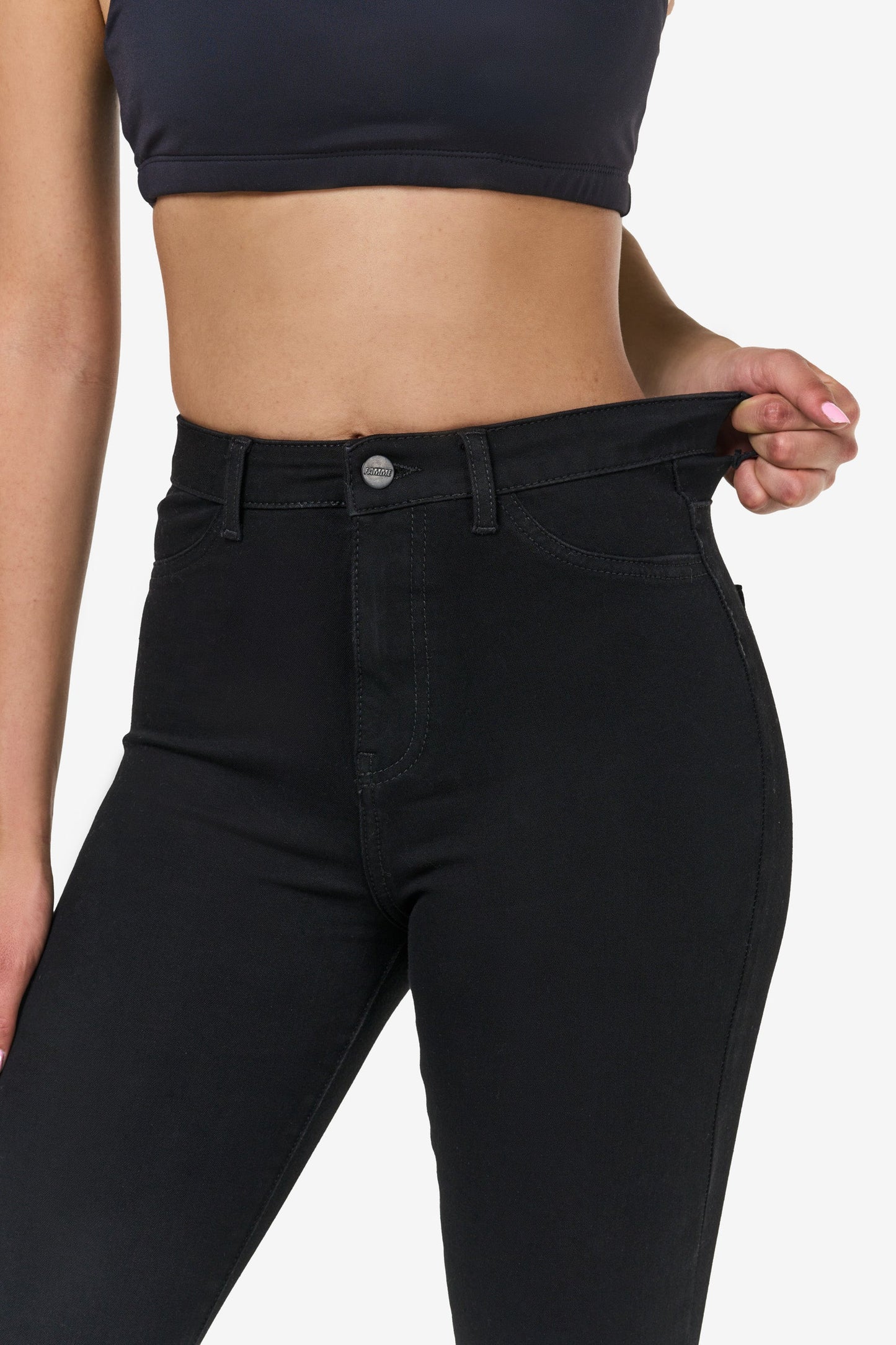 Black 4FLEX Jeans - for dame - Famme - Jeans