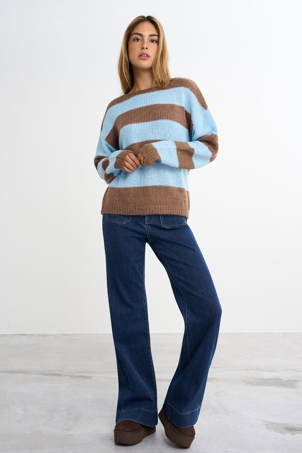 Knitted Striped Sweater