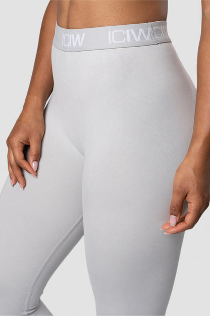 define seamless logo tights wmn light grey