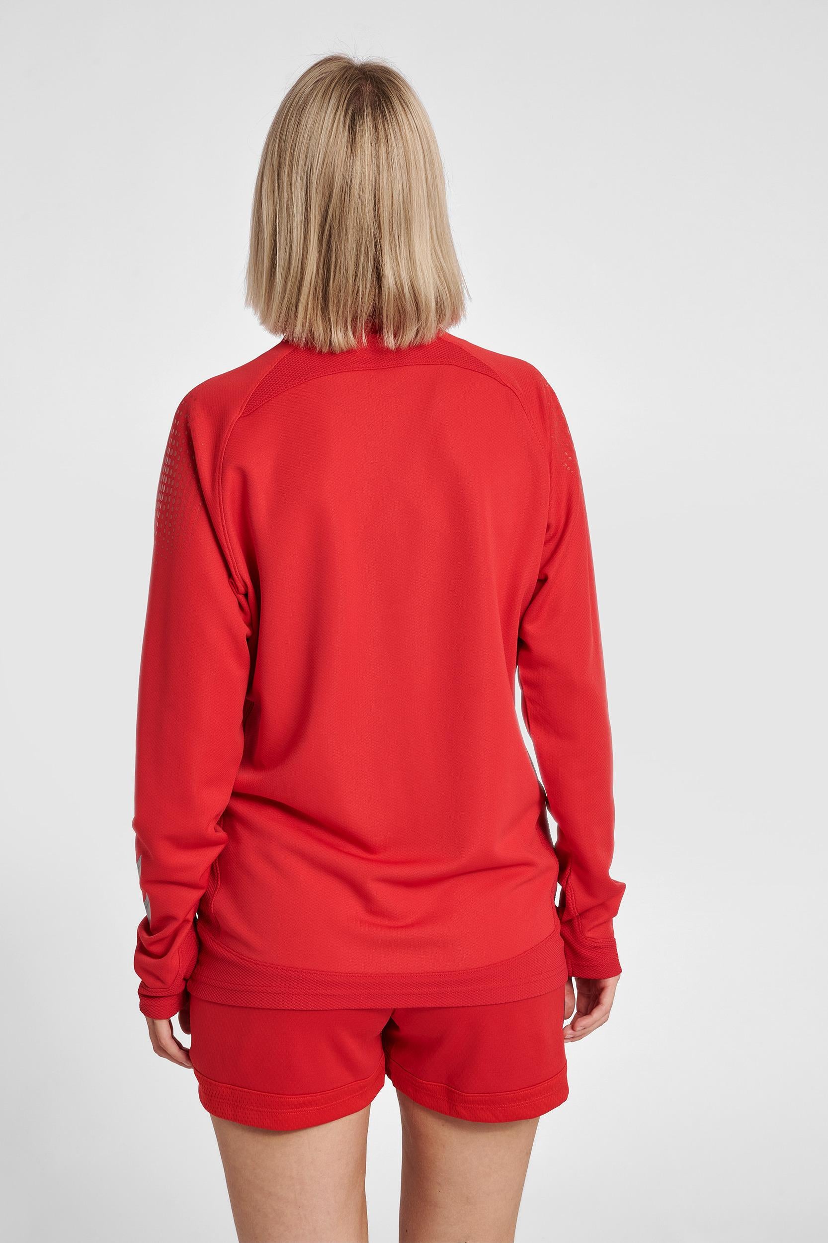 HUMMEL - Hml Lead Women Poly Zip Jacket - True Red