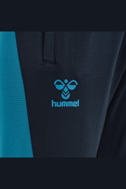 HUMMEL - Hmlaction Poly Training Pants - Black Iris/atomic Blue