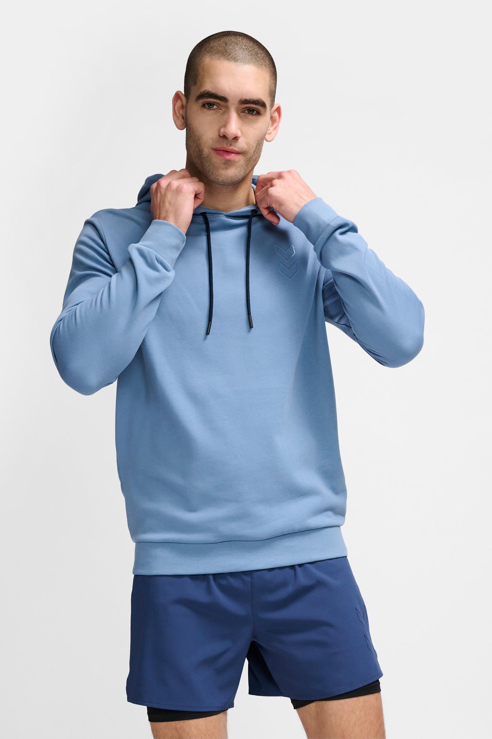 HUMMEL - Hmlactive Co Hoodie - Coronet Blue