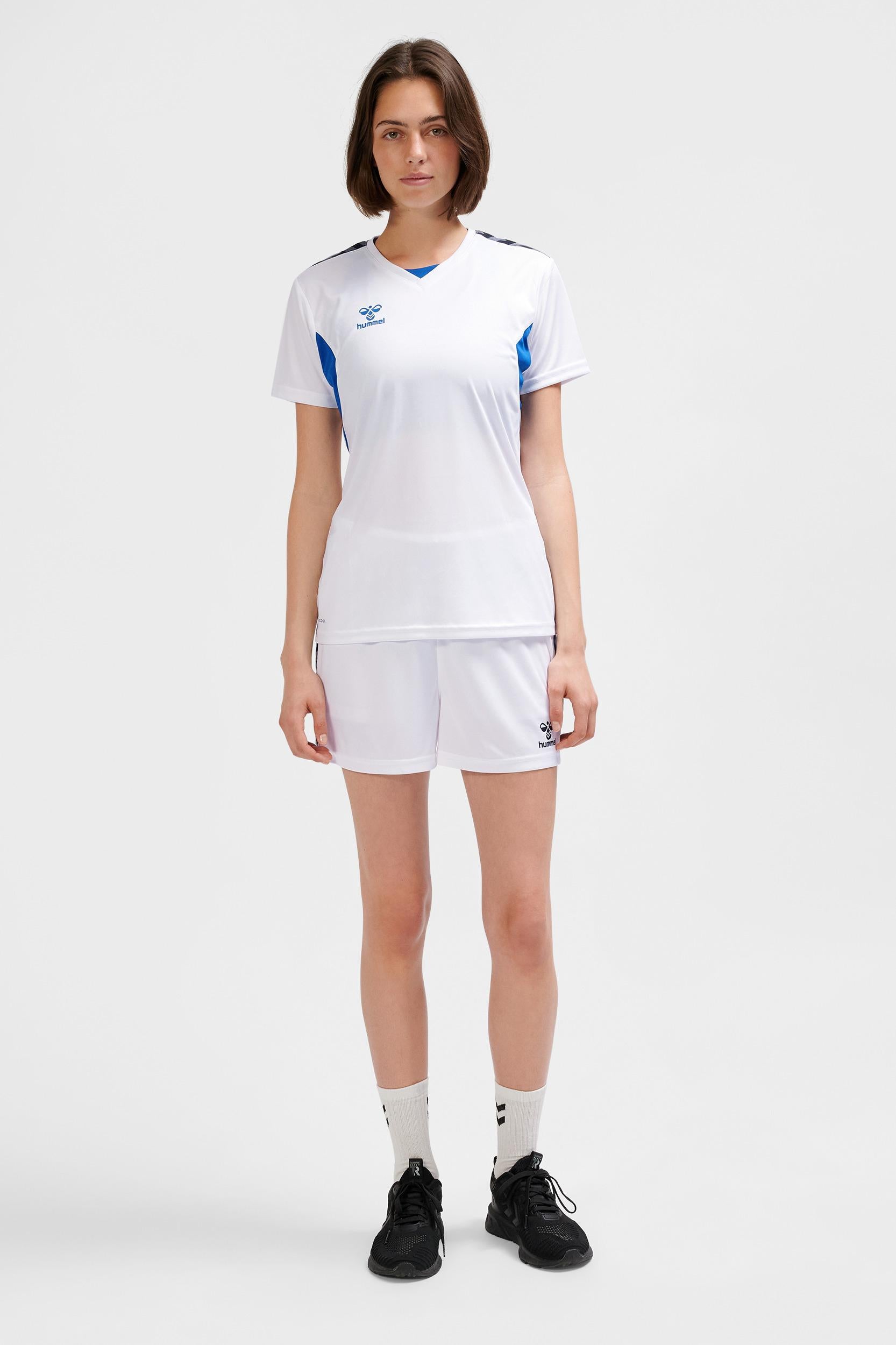 HUMMEL - Hmlauthentic Pl Jersey S/s Woman - White/true Blue