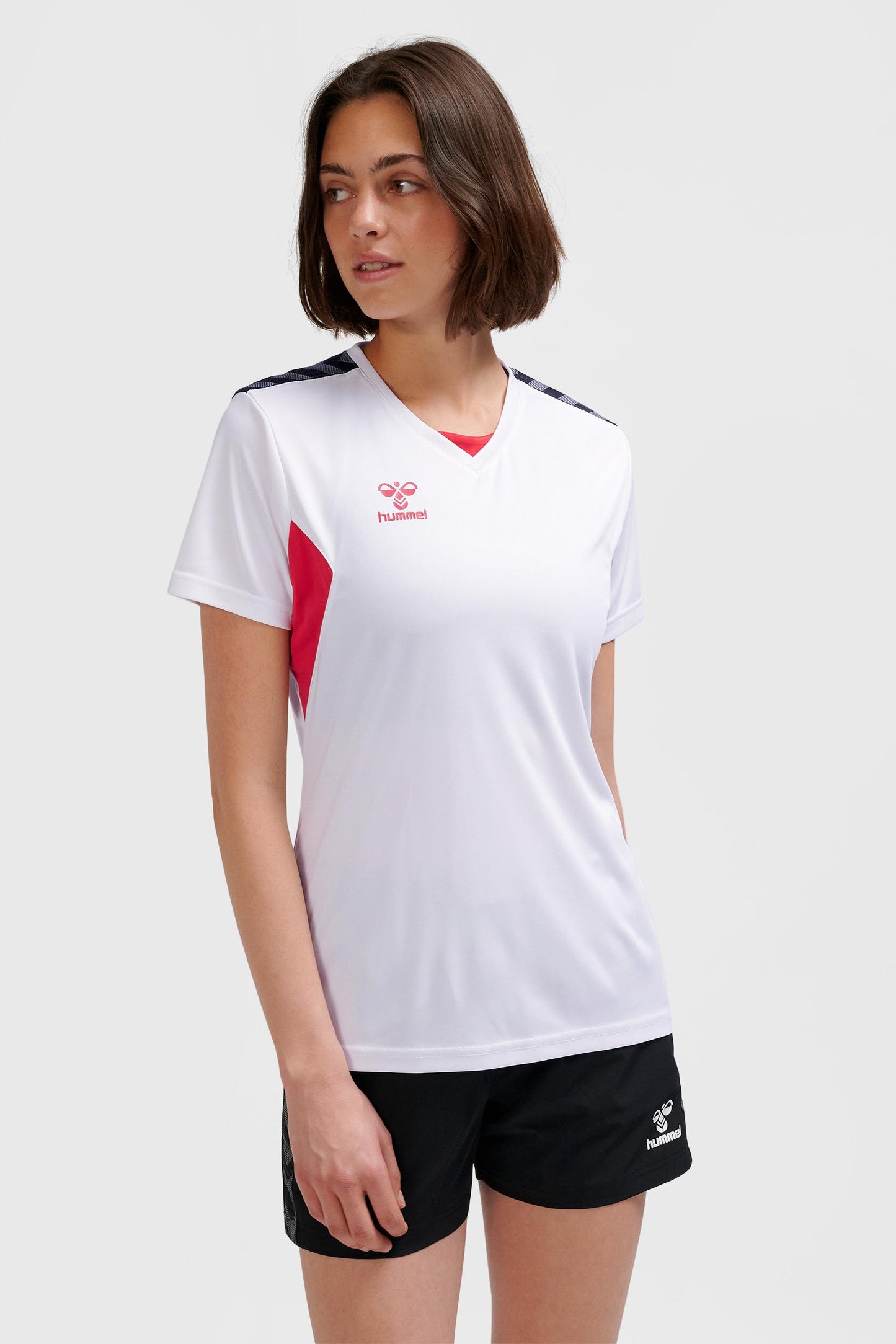 HUMMEL - Hmlauthentic Pl Jersey S/s Woman - White/true Red