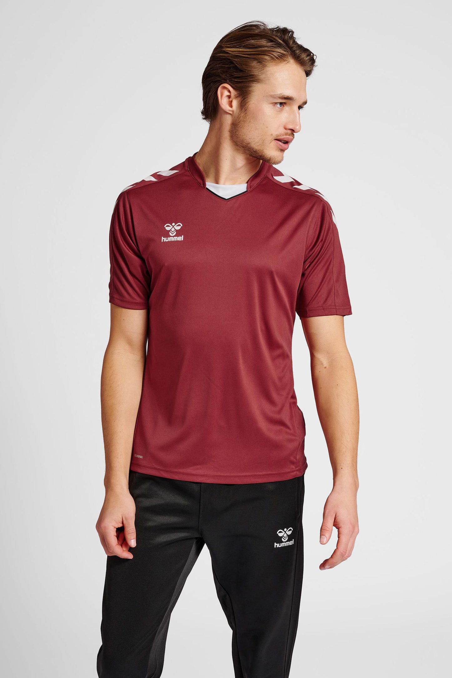 HUMMEL - Hmlcore Xk Poly Jersey S/s - Maroon