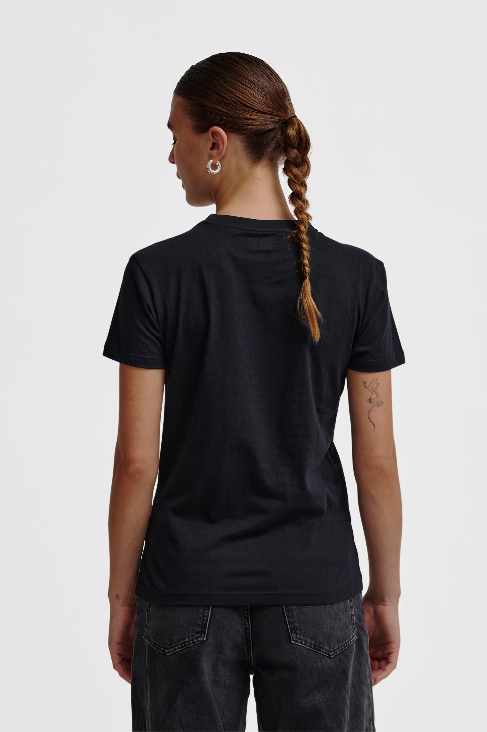 HUMMEL - Hmlelemental Logo Cotton Tee Woman - Black