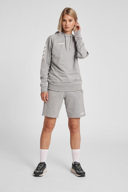 HUMMEL - Hmlgo Cotton Hoodie Woman - Grey Melange