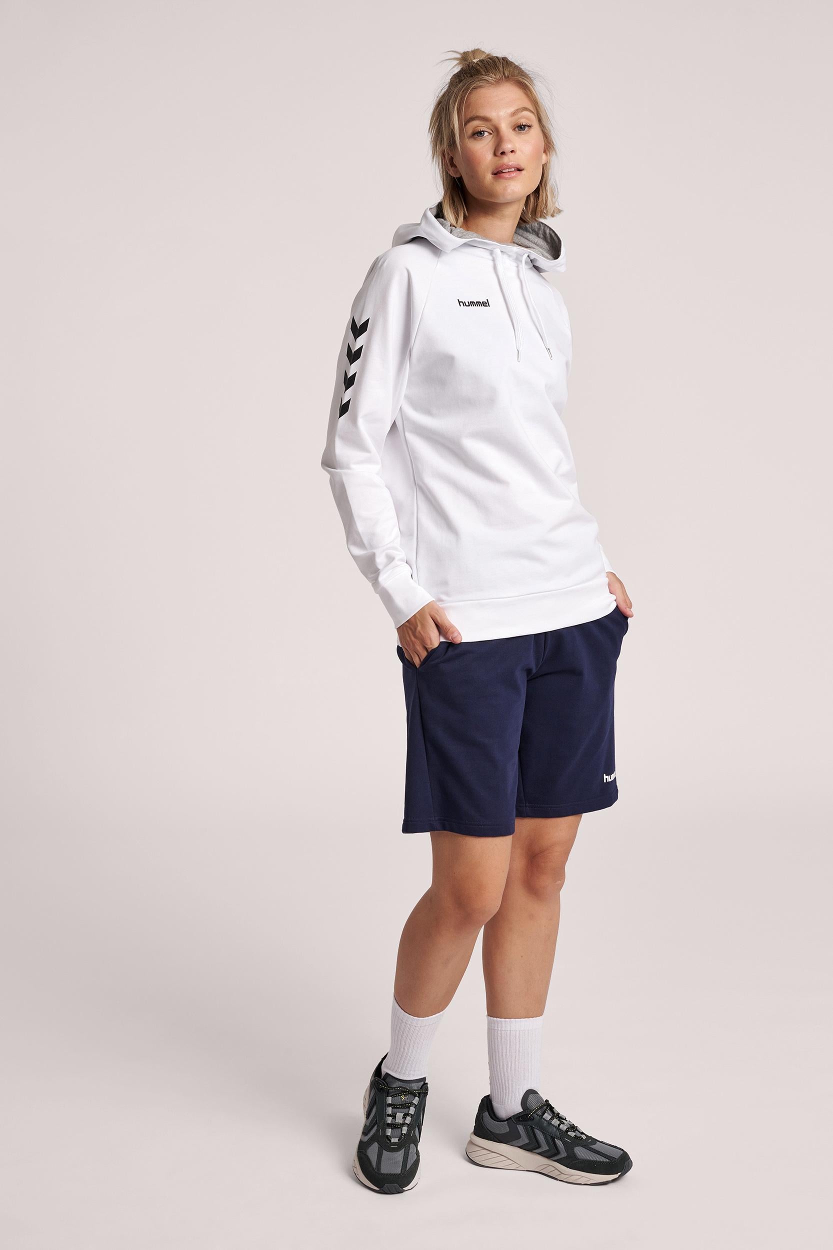 HUMMEL - Hmlgo Cotton Hoodie Woman - White