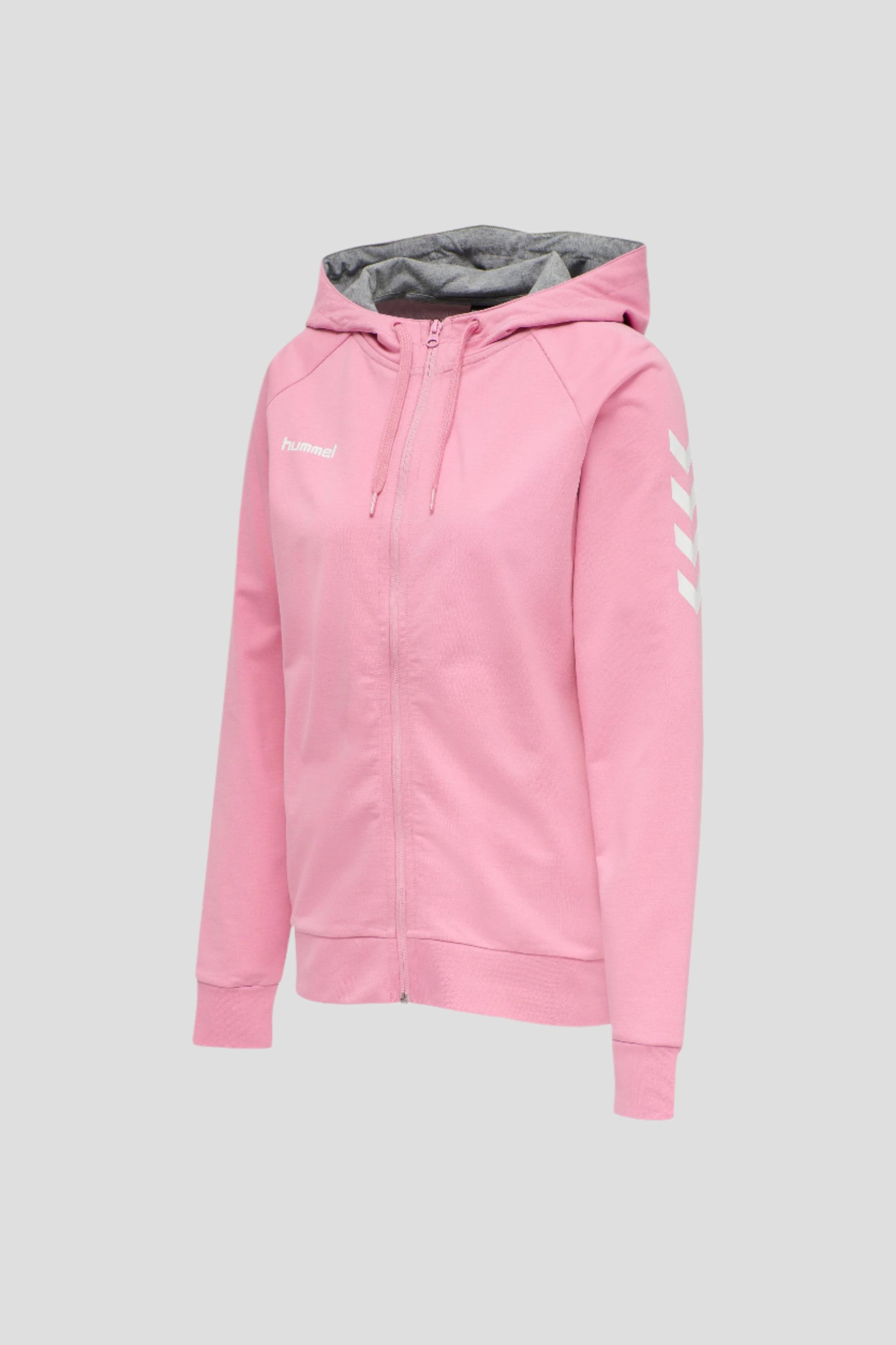 HUMMEL - Hmlgo Cotton Zip Hoodie Woman - Cotton Candy