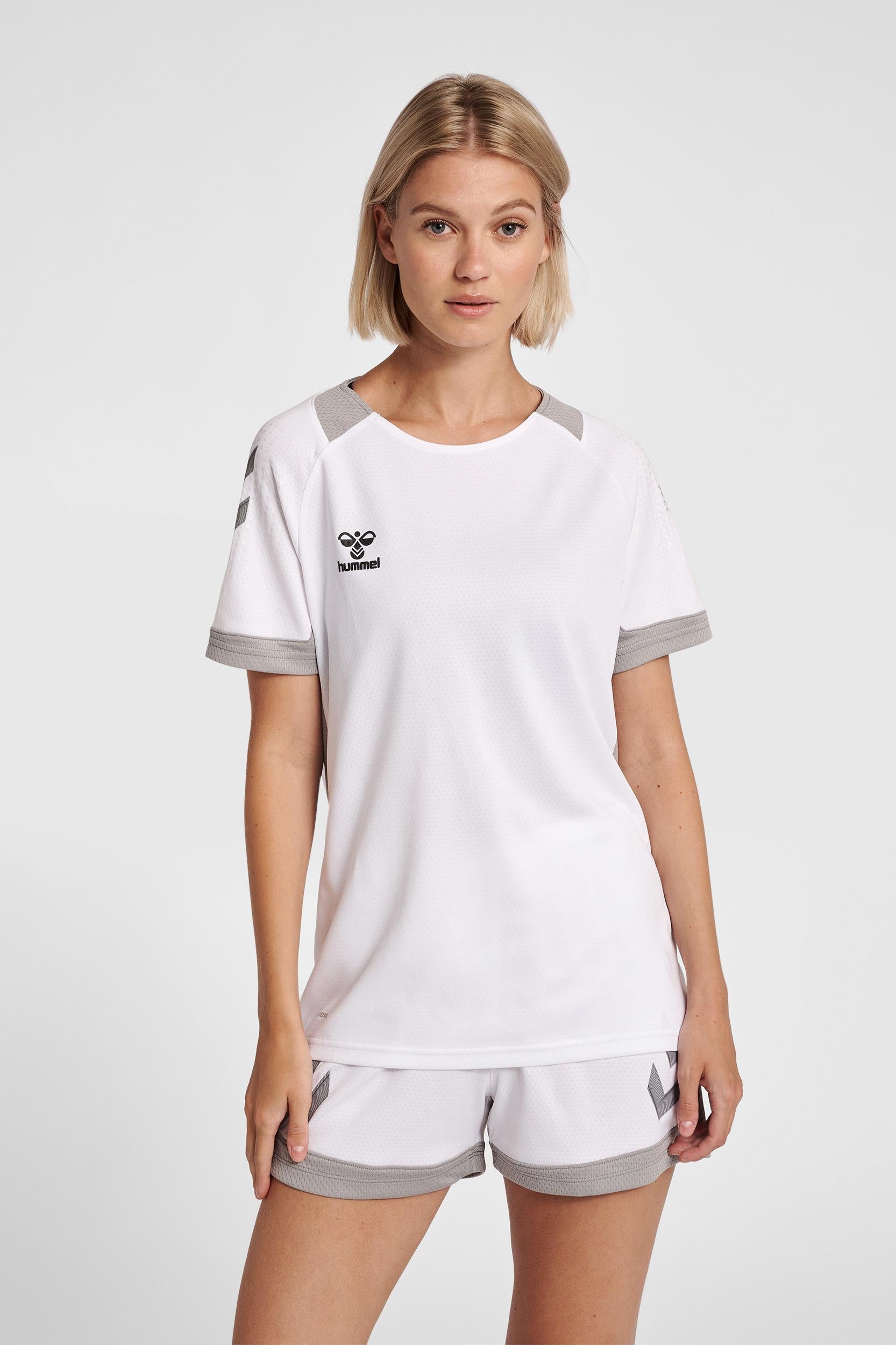 HUMMEL - Hmllead Womens S/s Poly Jersey - White