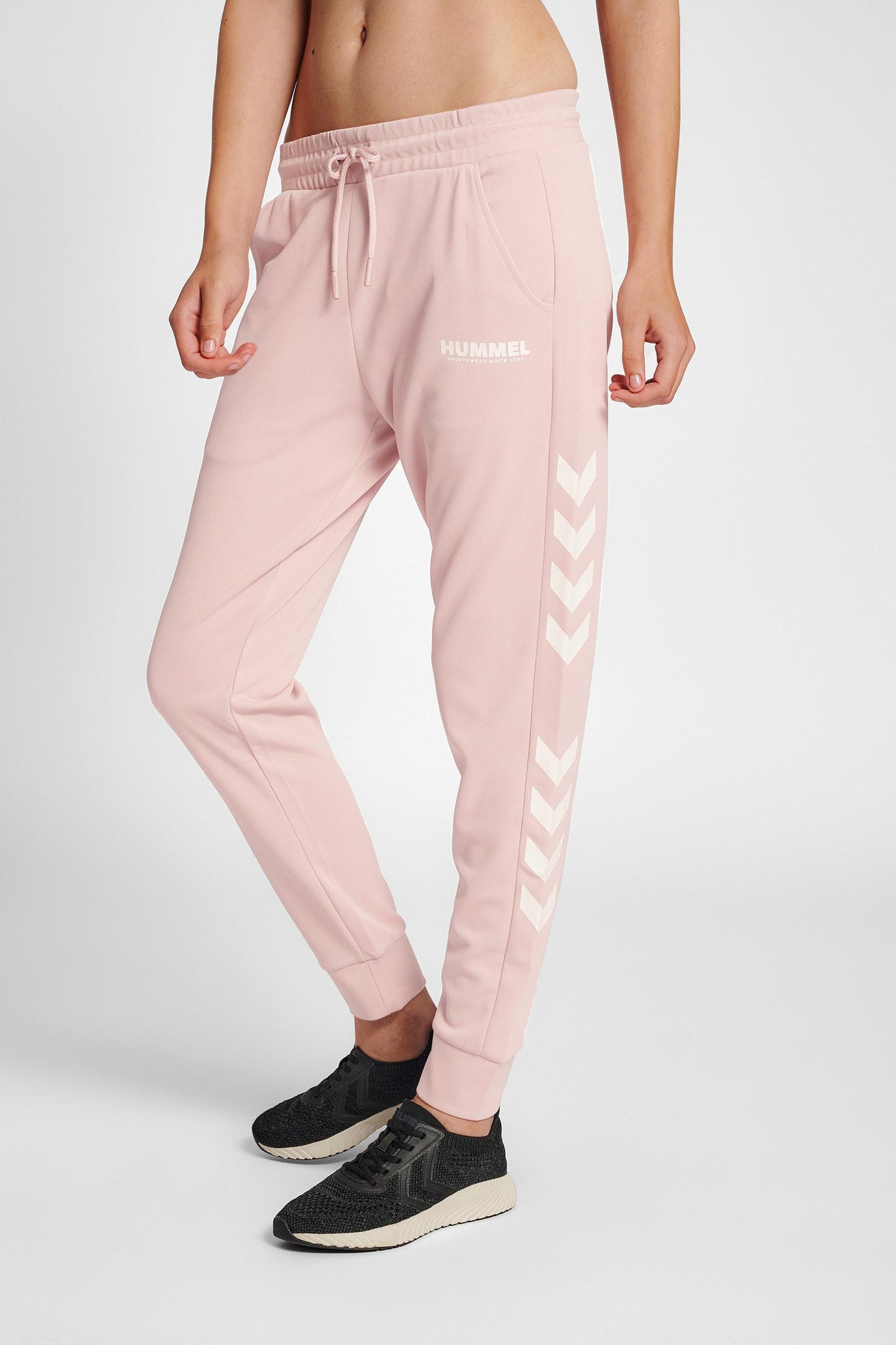 HUMMEL - Hmllegacy Poly Woman Regular Pants - Chalk Pink