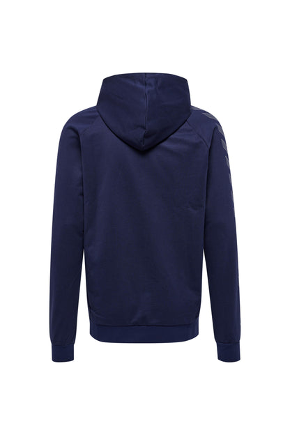 HUMMEL - Hmlmove Grid Cotton Zip Hoodie - Marine