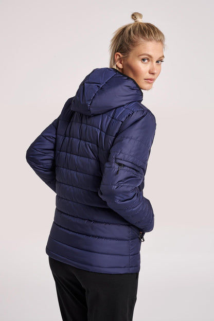 HUMMEL - Hmlnorth Quilted Hood Jacket Woman - Marine