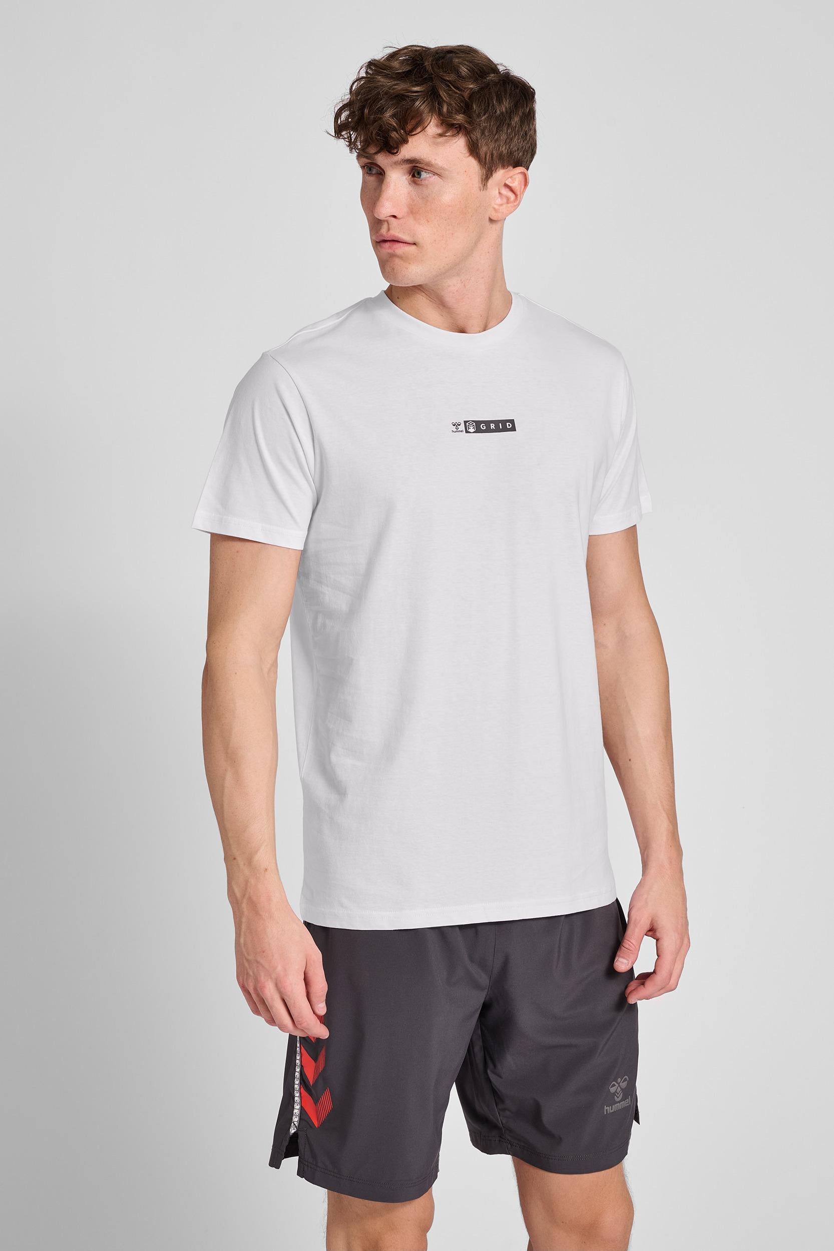 HUMMEL - Hmloffgrid Tee S/s - White/forged Iron