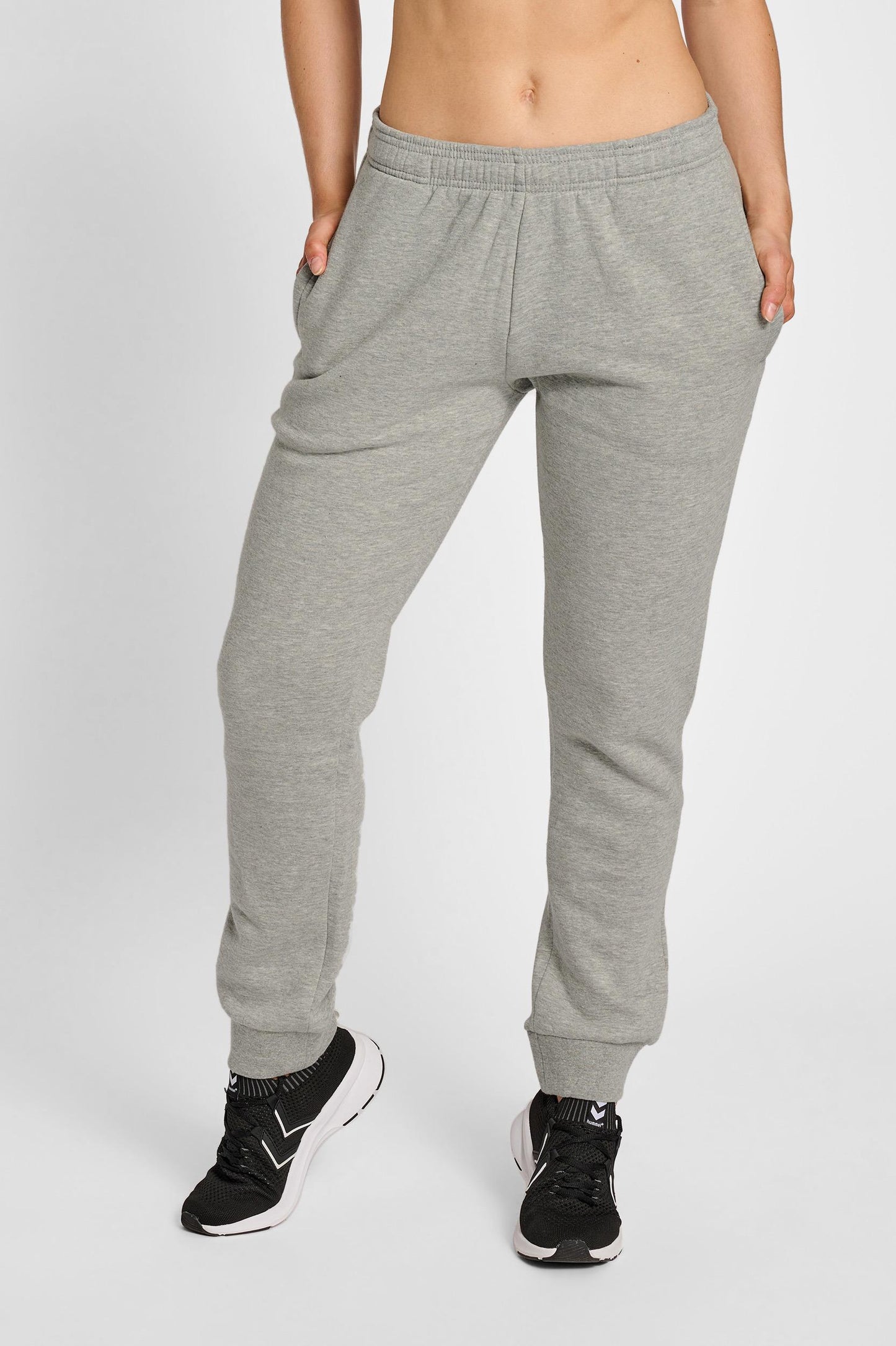 HUMMEL - Hmlred Basic Sweat Pants Woman - Grey Melange