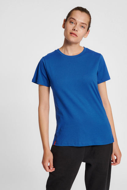 HUMMEL - Hmlred Basic T-shirt S/s Woman - True Blue