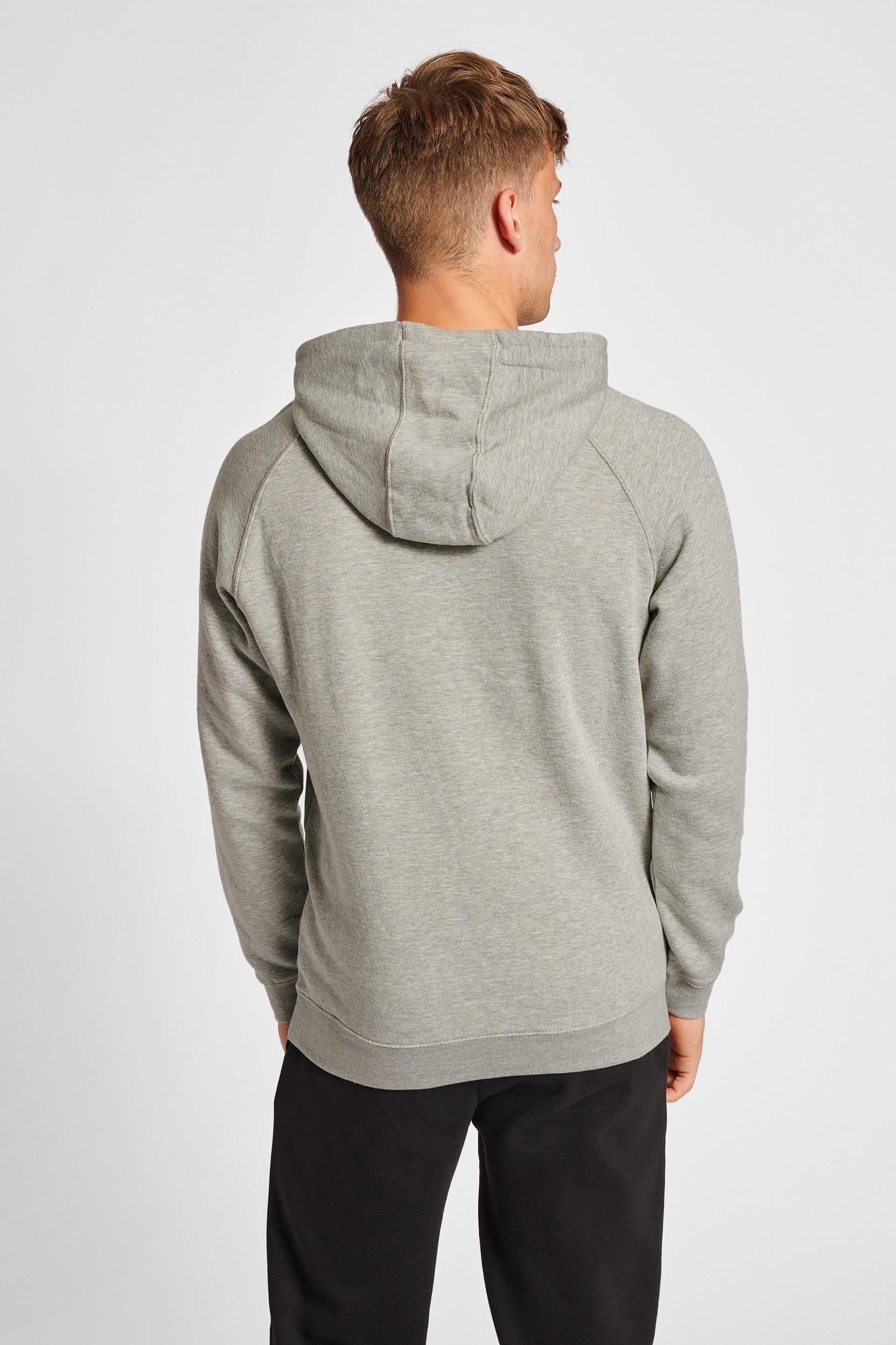 HUMMEL - Hmlred Classic Hoodie - Grey Melange