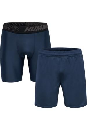 HUMMEL - Hmlte Topaz 2-pack Shorts Set - Insignia Blue/insignia Blue