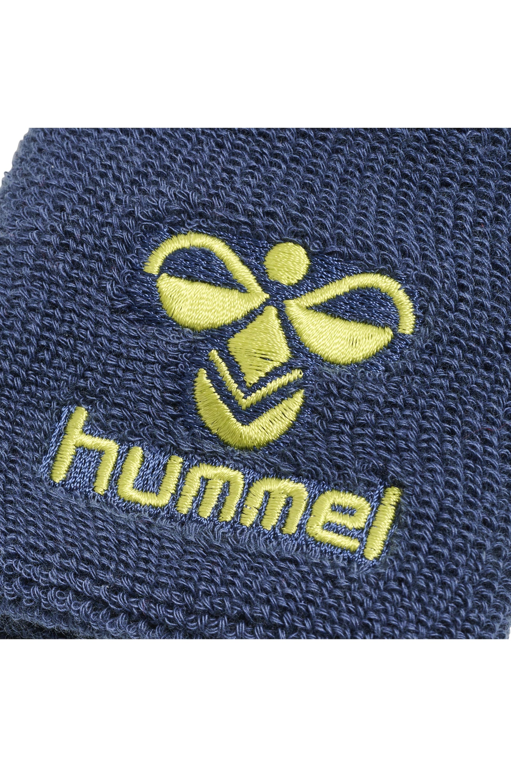 HUMMEL - Old School Small Wristband - Dark Denim/lime Punch