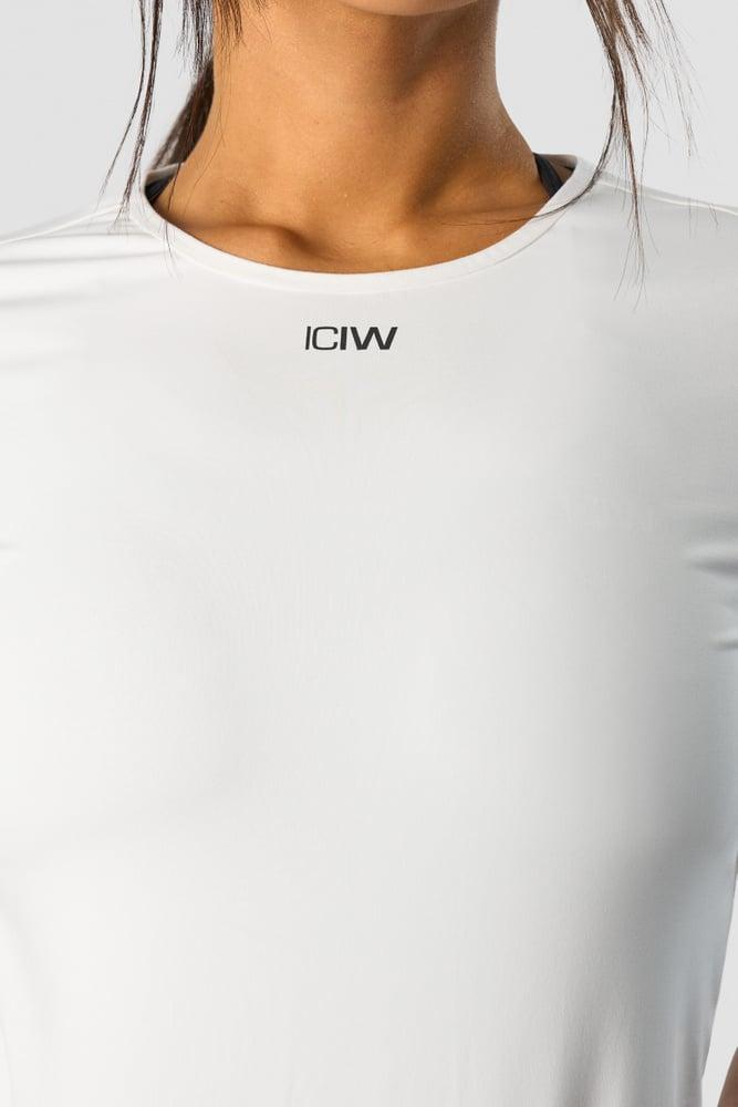 ICANIWILL - Charge Cropped Mid Sleeve - White