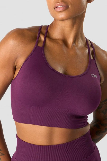 ICANIWILL - Define Seamless Sports Bra - Purple