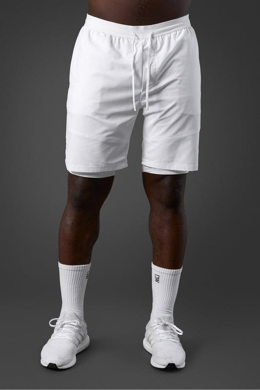 ICANIWILL - Reboot Tech 2-in-1 Shorts - White