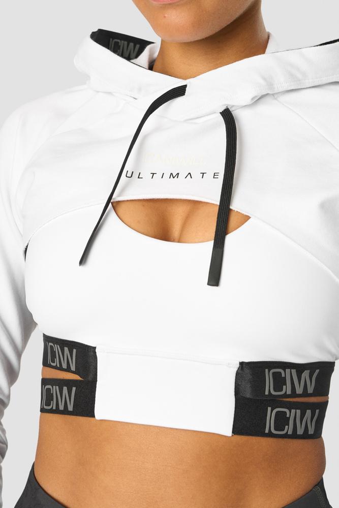 ICANIWILL - Ultimate Training Cropped Hoodie - White