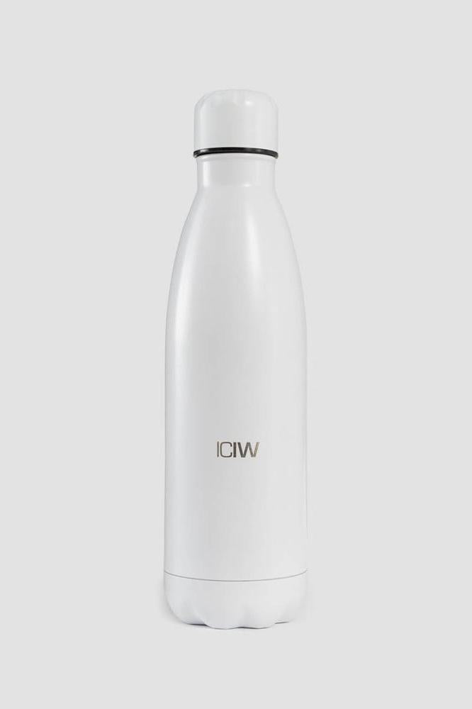 ICANIWILL - Water Bottle Stainless Steel 500ml - White