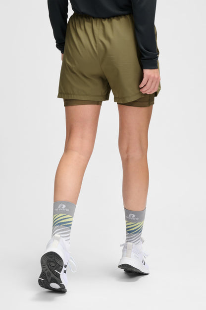 NEWLINE - Nwlfast 2in1 Zip Pocket Shorts W - Capers