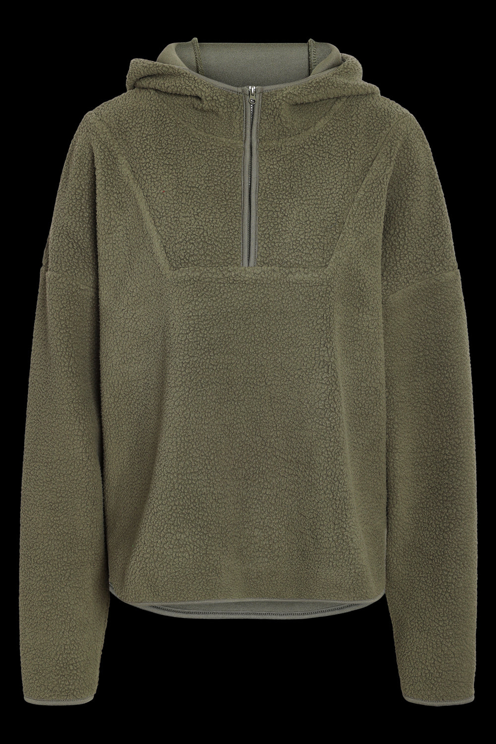 NOISY MAY - Cozy L/s Halfway Zip Sweater - Green