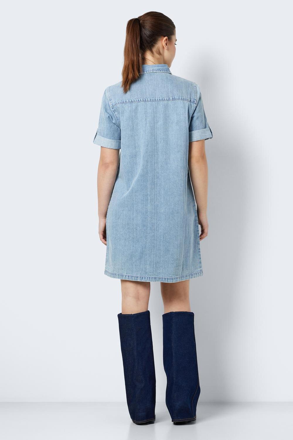 NOISY MAY - New Signe S/s Denim Dress - Blue