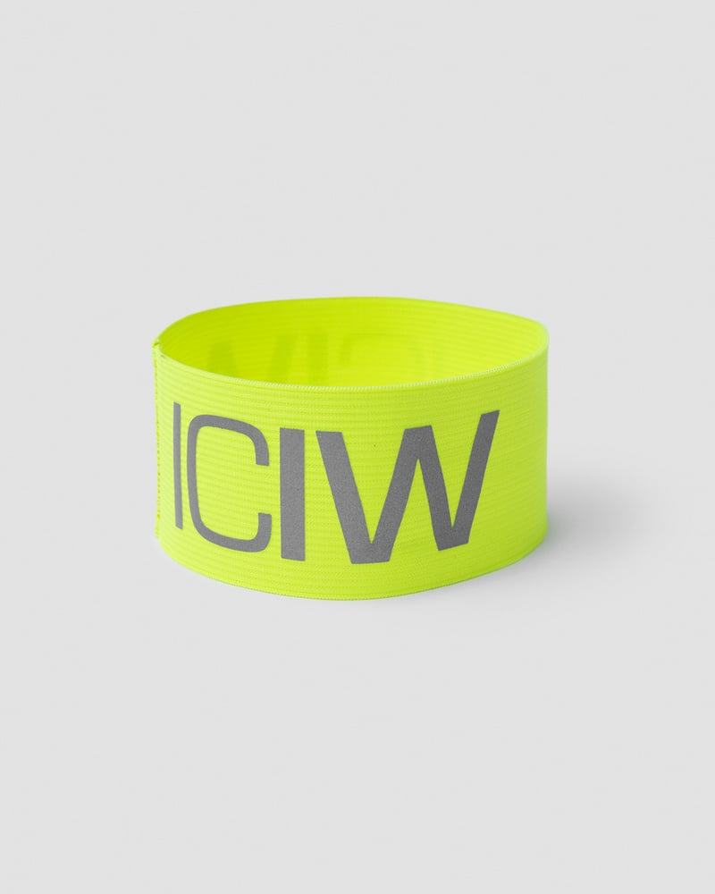 reflective arm band neon yellow