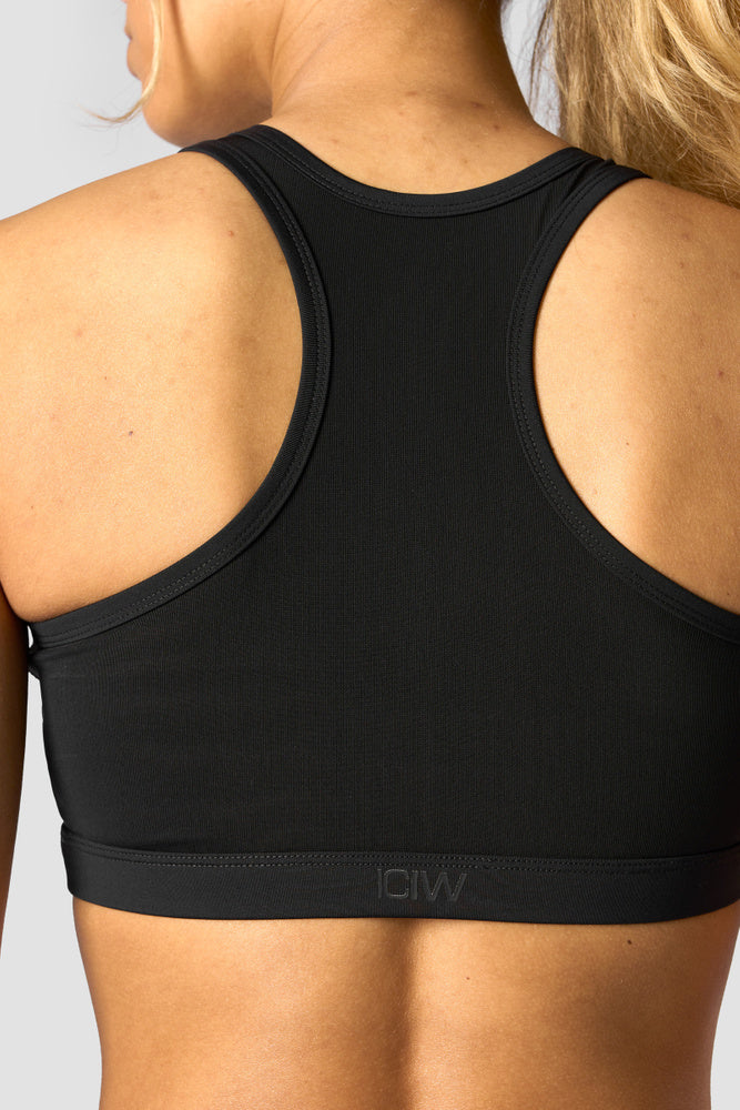 revive mesh sports bra black