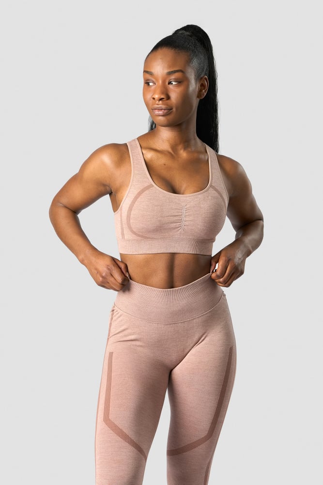 rush seamless sports bra mauve