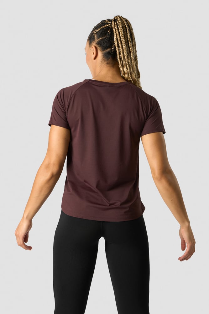 stride t-shirt wmn burgundy