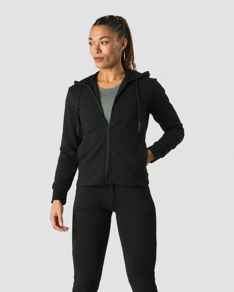 stride zip hoodie wmn black